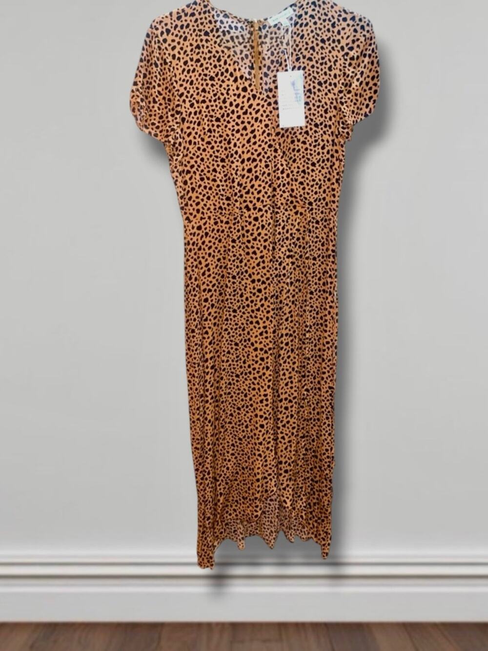 Warehouse Leopard Print Midi Dress NWT